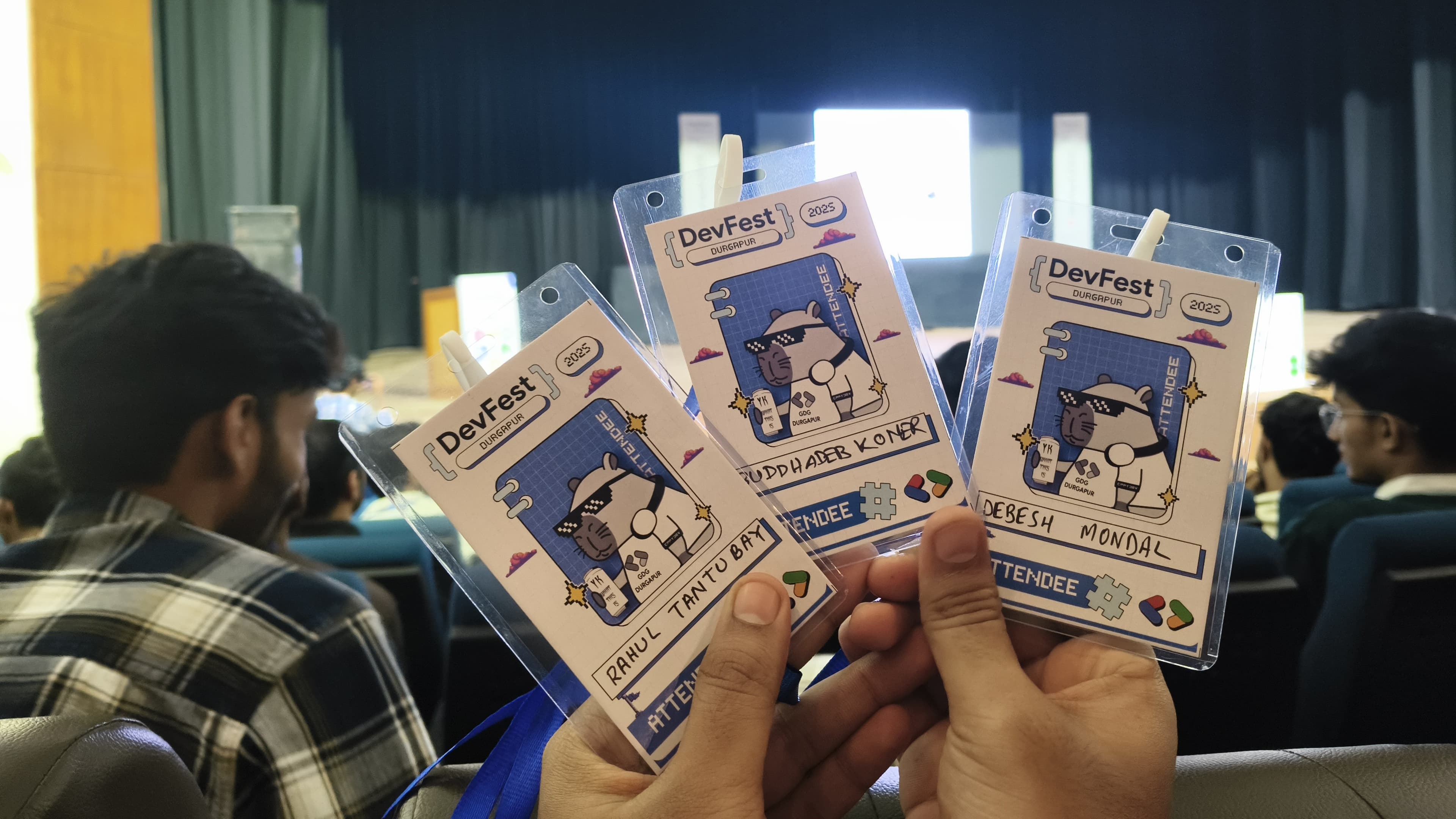 GDG Durgapur event entry card